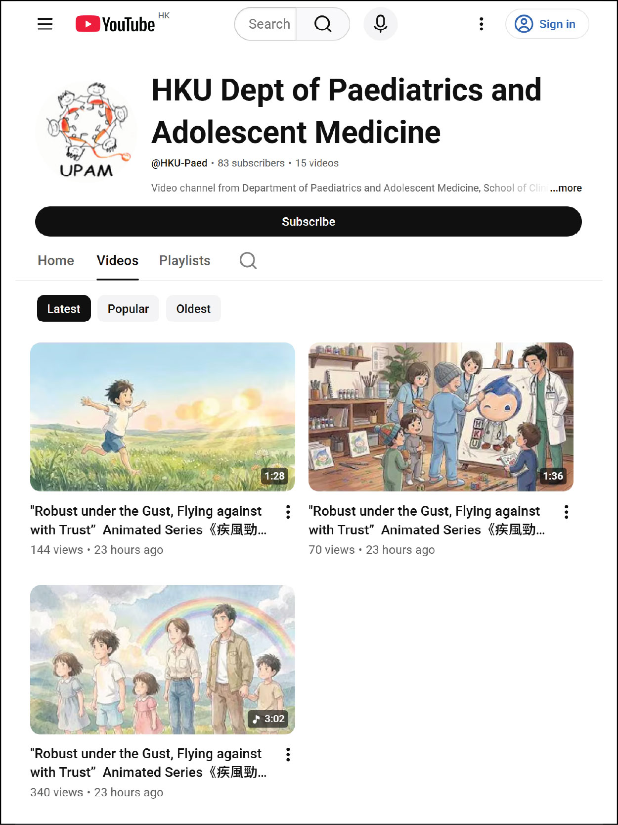 Youtube animated series